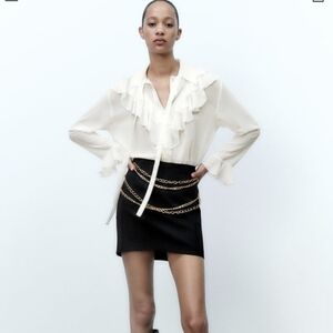 Zara Chain Mini Skirt NEW